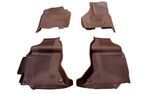 68455173AA - : Brown All-Weather Floor Mats for Ram HD Crew Cab with Bench Seat &amp; PTO for Mopar Image