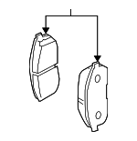 D106MCD00J - Unclassified: Pad Kit - Disc Brake for Nissan Image