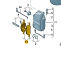 8W0698151BC - Brakes: Brake Pads for Audi Image
