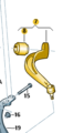 4G0407694M - Suspension: Lower Link for Audi Image