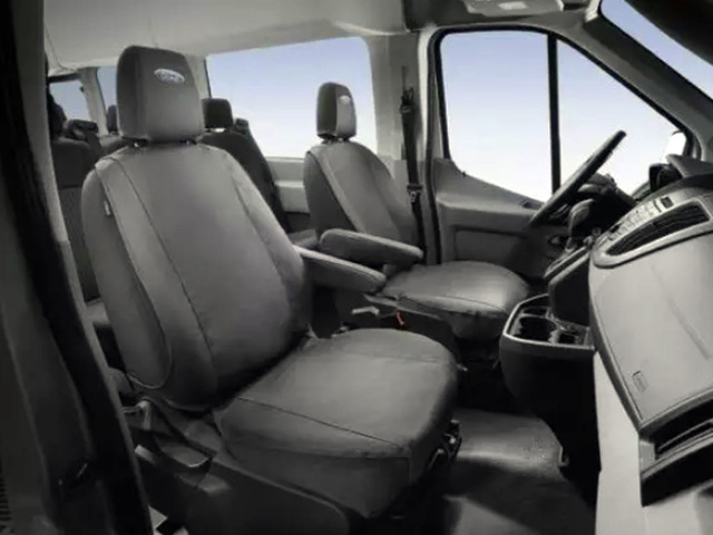 VFK4Z16600D20AC - Interior: Charcoal Front Captain's Chair Covers for Ford Transit for Ford: Transit-150, Transit-250, Transit-350, Transit-350 HD Image