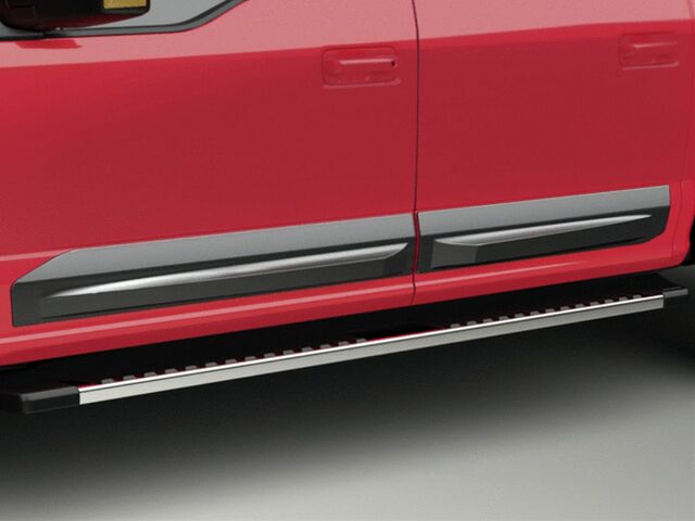 VJL3Z1820049A - Exterior: Satin Black Door Molding Kit for Ford F-150 &amp; Super Duty SuperCrew for Ford: E-350 Super Duty, E-450 Super Duty, F-150, F-250 Super Duty, F-350 Super Duty, F-450 Super Duty, F-550 Super Duty Image