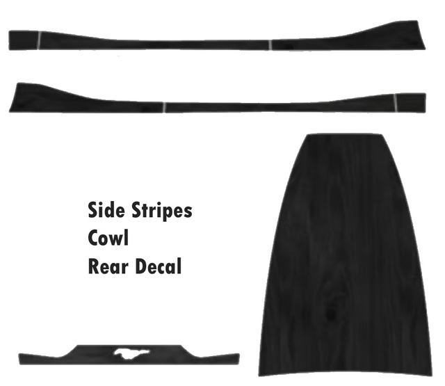 VMK9Z6320000A - Exterior: Matte Black Sport Stripe Kit for Ford Mustang Mach-E for Ford Image