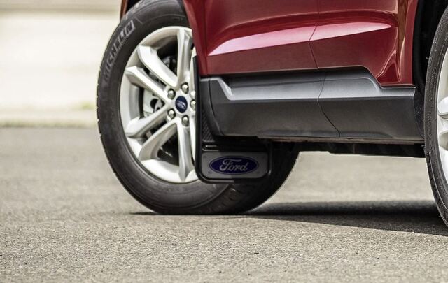 VLT4Z16A550A - Exterior: Blue Oval Front Gatorback Splash Guards for Ford Edge for Ford: Edge Image