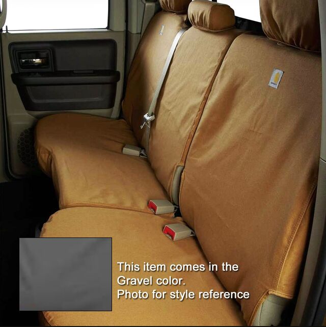 VML3Z1863812BC - Interior: Carhartt Gravel 60/40 Second Row Seat Covers for Ford F-150 Supercab for Ford: E-350 Super Duty, E-450 Super Duty, F-150, F-250 Super Duty, F-350 Super Duty, F-450 Super Duty, F-550 Super Duty Image