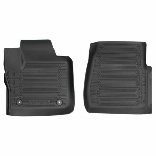 thumbnail interactive-video image 1 of OEM Ford Front All Weather Floor Mats – F-250 F-350 Super Duty Regular Cab 2017-2022 – Black Rubber HC3Z-2513086-CB 1 of 2