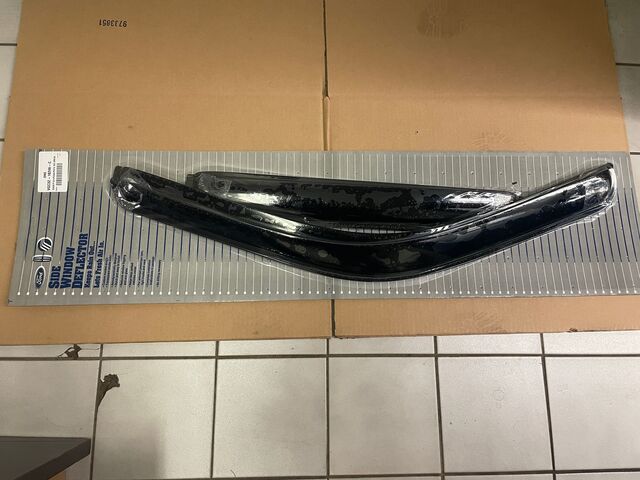 VGC3Z18246C - Exterior: Side Window Deflectors for Ford Super Duty Crew Cab for Ford: E-350 Super Duty, E-450 Super Duty, F-250 Super Duty, F-350 Super Duty, F-450 Super Duty, F-550 Super Duty Image