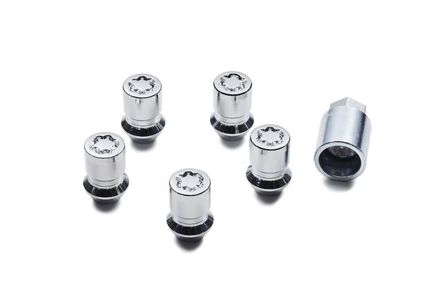 M2DZ1A043A - Wheels: Chrome-Plated Wheel Locks for Exposed Lugs on Ford Vehicles for Ford Image