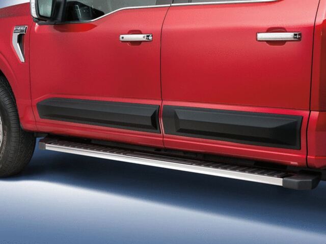 VML3Z1820049A - Exterior: Matte Black Door Molding Trim Kit for Ford F-150 Crew Cab for Ford: E-350 Super Duty, E-450 Super Duty, F-150, F-250 Super Duty, F-350 Super Duty, F-450 Super Duty, F-550 Super Duty Image