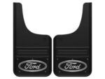 VHC3Z16A550F - Exterior: Black Oval Gatorback Front Splash Guards for Ford Super Duty for Ford: E-350 Super Duty, E-450 Super Duty, F-250 Super Duty, F-350 Super Duty, F-450 Super Duty, F-550 Super Duty Image
