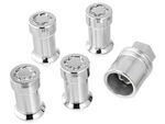 F6SZ1A043AA - : Chrome Plated Wheel Locks for Exposed Lug Nuts for Ford: Escape, Fusion, Ranger | Lincoln: MKZ, Zephyr | Mercury: Milan Image