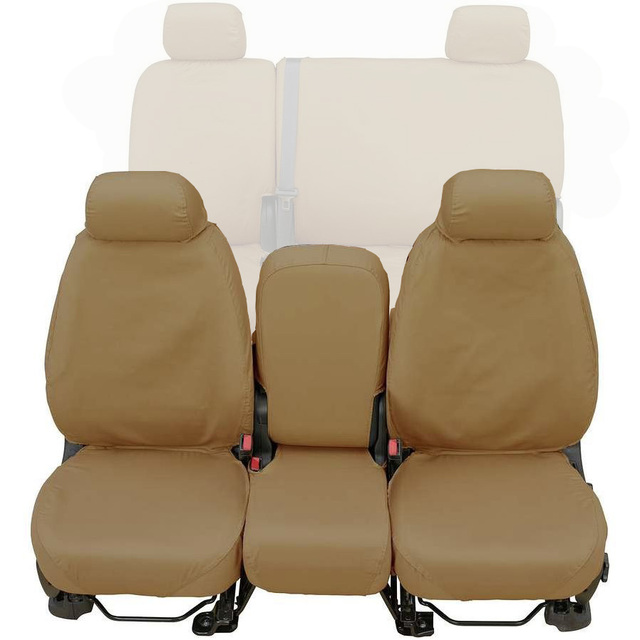 VML3Z25600D20C - Interior: Taupe 40/20/40 Front Row Seat Cover for Ford F-150 for Ford: E-350 Super Duty, E-450 Super Duty, F-150, F-250 Super Duty, F-350 Super Duty, F-450 Super Duty, F-550 Super Duty Image