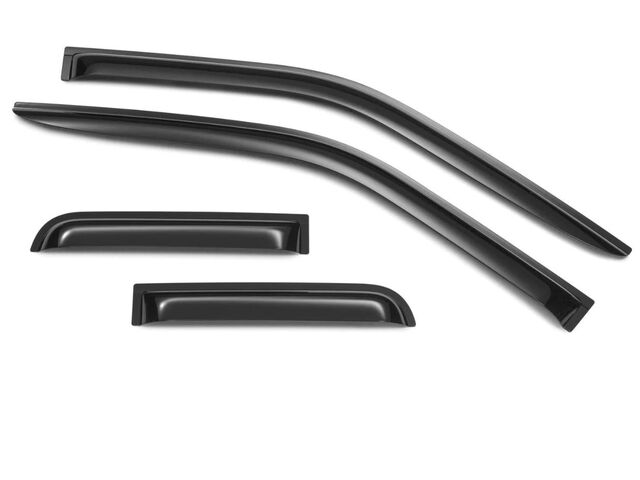 VFL3Z18246H - Exterior: Smoke Side Window Deflector for Ford F-150 and Super Duty Super Cab for Ford: E-350 Super Duty, E-450 Super Duty, F-150, F-250 Super Duty, F-350 Super Duty, F-450 Super Duty, F-550 Super Duty Image