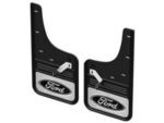 VML3Z16A550DB - : Black Oval on Chrome Front Gatorback Splash Guards for Ford F-150 for Ford: F-150, F-150 Lightning Image
