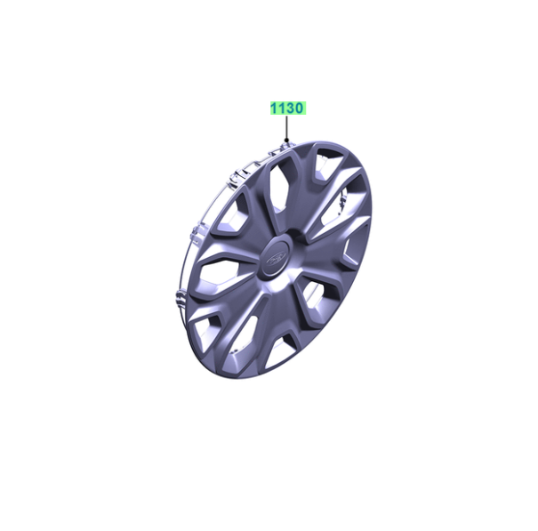 CK4Z1130L - Wheels: SET OF 4 Wheel Covers 16 Sparkle Silver for Ford: Transit-150, Transit-250, Transit-350, Transit-350 HD Image