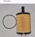 71115562A - : Oil Filter for Volkswagen: Beetle, CC, Eos, EuroVan, Golf, Jetta, Passat, R32 Image