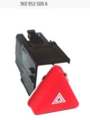 1K0953509A - Body: Hazard Switch for Volkswagen: GTI, Jetta, R32, Rabbit Image