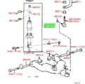 48510A9600 - : Front Shock Absorber with Air Suspension Qty of 1 for Toyota Image