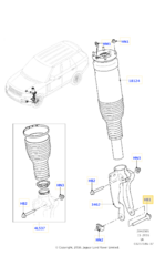 LR034230 - : 2013-2020 Land-Rover Lower Control Arm Mount Bolt for Land Rover: Defender 110, Defender 130, Defender 90, Discovery, Range Rover, Range Rover Sport, Range Rover Velar Image