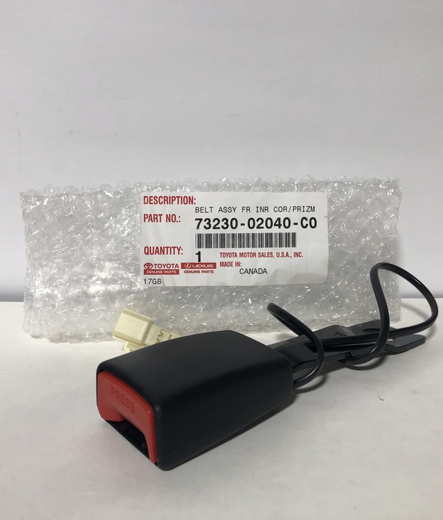 7323002040C0 - : BUCKLE FRONT LH BLACK for Toyota Image