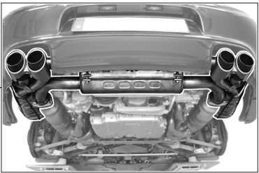 99704420006 - : ​997-2 911 (2009-2012) Sport Exhaust System for Porsche Image
