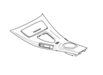 51167903966 - : Cover Center Console, Front - w/out Navigation for BMW Image