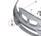 51118073508 - : Tow Eye Cap - F87 M2 LCI for BMW: M2 Image