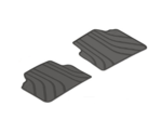 51472336599 - : E90/E91 All Weather Rubber Floor Mats, Rear - Black for BMW: 328i, 328i xDrive, 330i, 335d, 335i, M3 Image