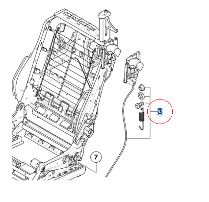 52109155249 - Body: Release Cable for BMW: 328i, 335i, 335is, M3 Image