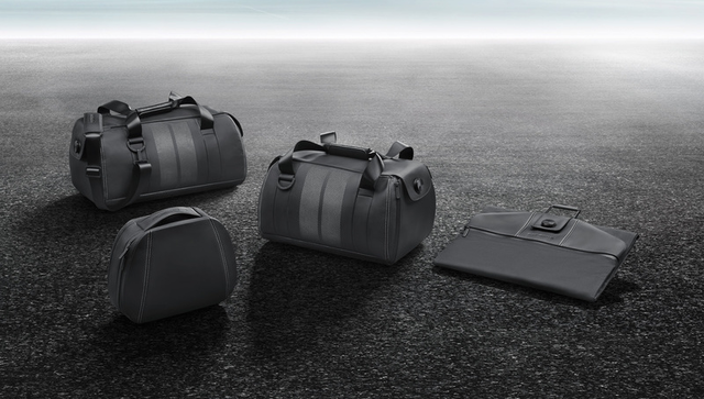 99104400060 - Interior: Exclusive Leather Luggage Set for Porsche: 718 Boxster, 718 Cayman, 718 Spyder, 911 Image