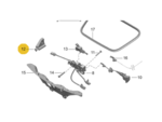99162411902 - : Lid Lock Release Element for Porsche: 718 Boxster, 718 Cayman, 718 Spyder, 911, Boxster Image