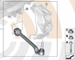 31122467049 - : Repair Kit Wishbone - Left for BMW Image