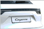 9Y004490101 - : 9YA Cayenne E3 (2018+) Dark Tinted LED Tail Lights with Darkened Light Panel - Black Lettering for Porsche Image