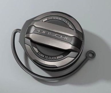 971201550S - : Exclusive Design Turbonite Gas Cap with Retaining Strap for Porsche Image