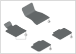 51476998189 - : G32 6 Series GT Carpet Floor Mat Set for BMW Image