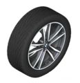 36110003046 - : F39 X2 19" Style 715M Orbit Grey Winter Wheel/Tire - 8x19 for BMW: X1, X2 Image