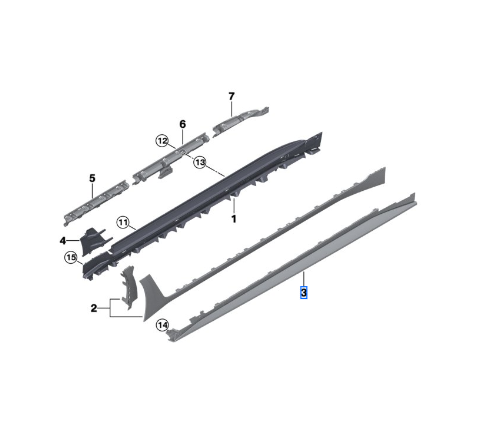 パーツ 61ue____77 Genuine OEM Mazda KDY3-71-41X Driver Rear Lower Fender Extension