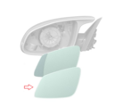 51168059569 - : EC Mirror Glass Heated Plane - Left for BMW Image