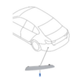 63145A1D7C8 - : Rear Reflector Rear Right for BMW: 330e, 330e xDrive, 330i, 330i xDrive, M340i, M340i xDrive Image