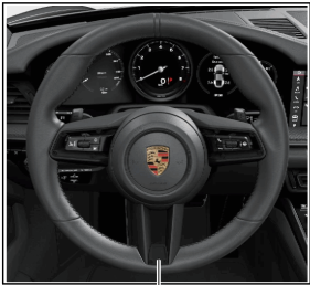 992044400 - : 992 911 (2019+) Multi-function GT Sport Steering Wheel - Leather for Porsche Image