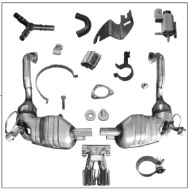 98704420012 - : ​987-2 Boxster/Cayman (2009+) Sport Exhaust System - with Exhaust Tailpipes for Porsche Image