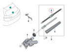 61627954693 - : Rear Wiper Blade for BMW: iX, XM Image