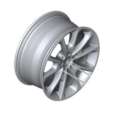 Genuine BMW 36-11-6-874-819 | Disk Wheel Light Alloy - Orbit
