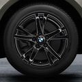 36112471495 - : F44 2 Series GC 16" Style 473 Double Spoke Jet Black Winter Wheel/Tire - 7Jx16 H2 IS:52 for BMW Image