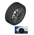 36110053551 - : F3x 3 &amp; 4 Series 18" Style 405M Double Spoke Winter Wheel/Tire Assembly - 3/14 &amp; on for BMW Image