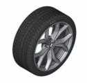 36115A279A2 - : ​G05 X5, G06 X6 19" Style 735 V-Spoke Ferric Grey Winter Wheel/Tire - 9Jx19 ET:38 for BMW Image
