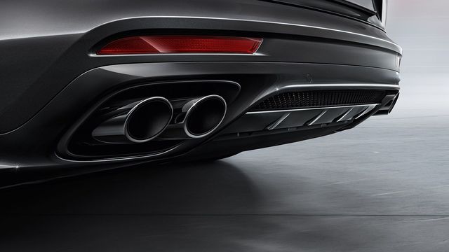 95B04420020 - Exterior: Sports Exhaust System - Black for Porsche Image