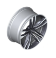 36112284652 - : F85 X5M F86 X6M Alloy/Orbit Grey M Double Spoke Style 612 21" Rim - 10x21 ET:40 for BMW: X5, X6 Image