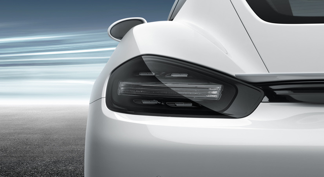 98204490001 - Exterior: 982 718 Boxster/Cayman (2017+) Darkened Tail Lights Set for Porsche: 718 Boxster, 718 Cayman Image