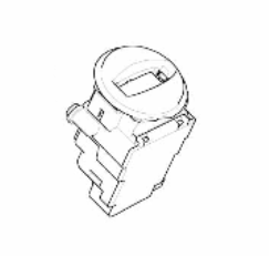 66129172159 - Steering: Lock Cylinder for BMW: 525i, 525xi, 528i, 528i xDrive, 528xi, 530i, 530xi, 535i, 535i GT, 535i xDrive, 535xi, 550i, 650i, M5, M6 Image